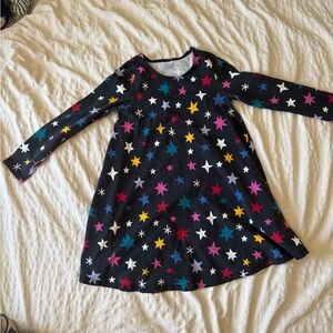 Colorful Star Pattern Kids Dress